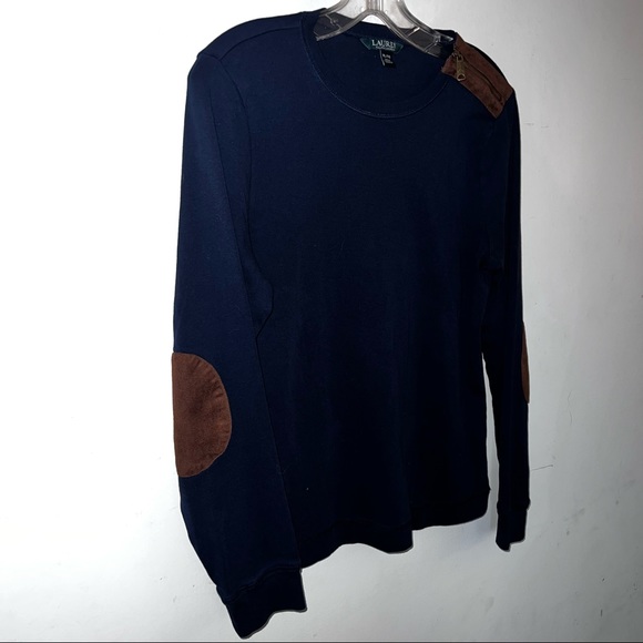 Lauren Ralph Lauren Shoulder Zip Top patch Elbows XL/TG - Picture 5 of 7